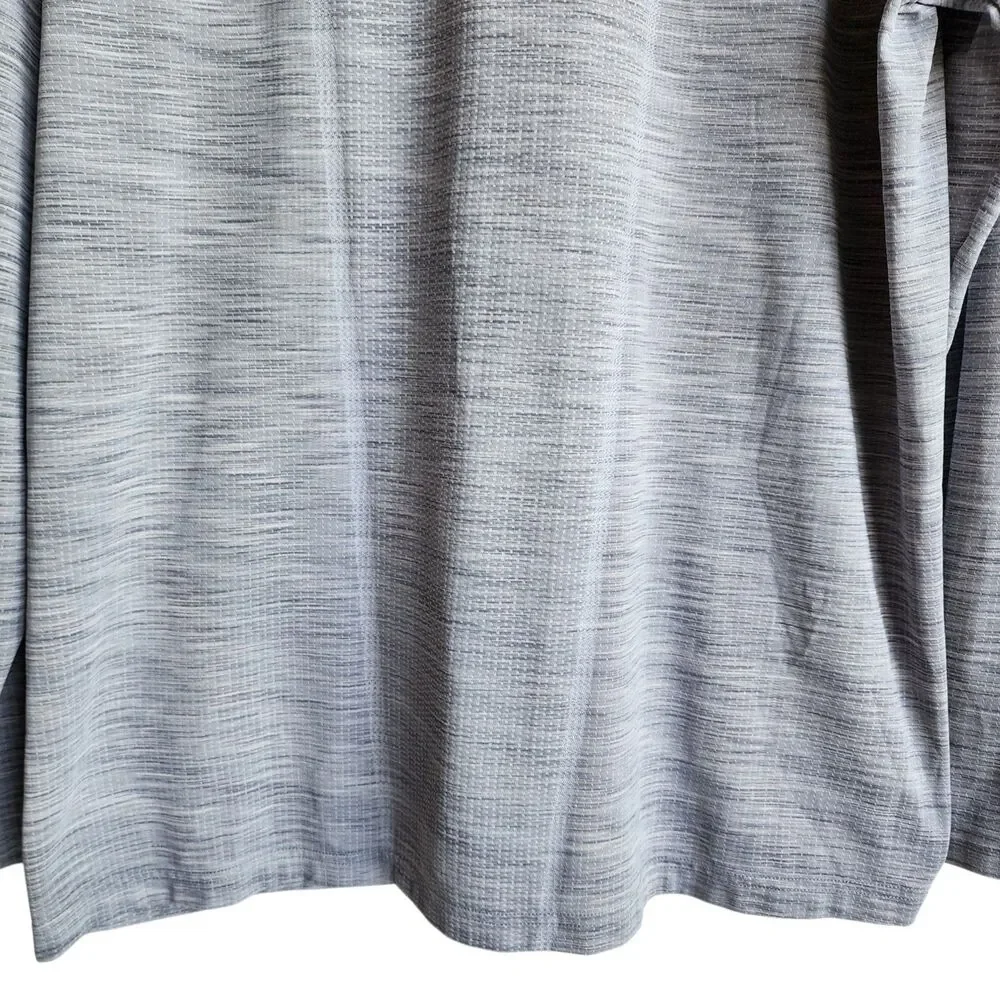 ​Under Armour Men’s HeatGear 1/4 Zip Pullover Gray Space Dye Athletic Shirt XXL